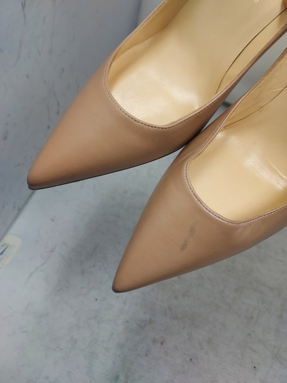 Christian Louboutin Apostrophy Nude Leather Pumps - Picture 5 of 11